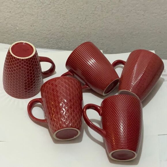 Member’s mark 5 Classic styling modern ceramic mugs Crafted of sturdy stoneware - Picture 1 of 10